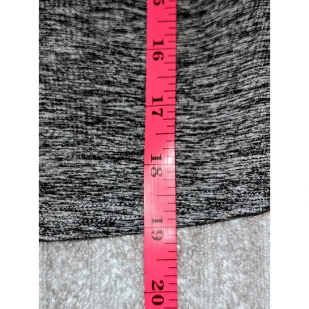 Zella Gray Cropped Pullover Drawstring Mock Neck Long Sleeve Top Size L NWOT‎